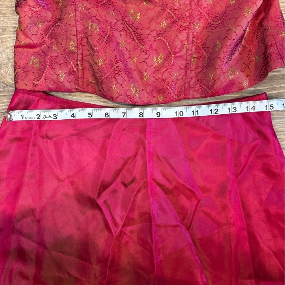 Vintage corset top 2-piece dress - Picture 3 of 12